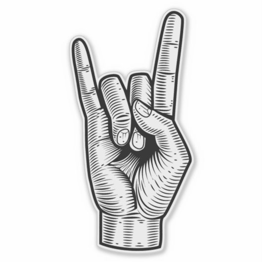 Sticker Main de roche (Devant)