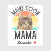 Sticker Maine Coon Mama (Feuille)