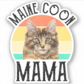Sticker Maine Coon Mama (Devant)