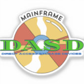 Sticker Mainframe Direct access storage devices (DASD) (Recto)