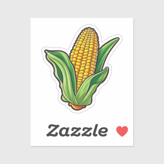 Sticker Maïs de dessin (Feuille)