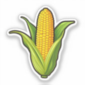 Sticker Maïs de dessin animé (Recto)