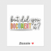 Sticker Mais l'avez-vous documenté ? Ressources humaines (Feuille)