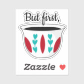 Sticker Mais Premier café arabe Finjaan Qahwah Arabiyah (Feuille)