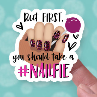 Sticker Mais Premier Nailfie mignon Acrylique ongles affai