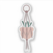 Sticker Maison Botanique de Cactus Maison Plante Verdure (Devant)