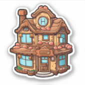 Sticker Maison en pain d'épices (Devant)