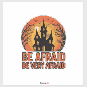 Sticker Maison hantée Craignez Design Halloween vintage_1
