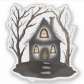 Sticker Maison hantée de Whimsi-Goth sombre (Devant)