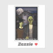 Sticker Maison hantée Halloween American Gothic (Feuille)