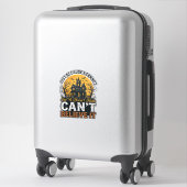 Sticker Maison Hantée Halloween Incroyable Vintage (Sur valise)