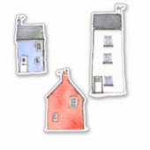 Sticker Maisons Watercolor (Devant)