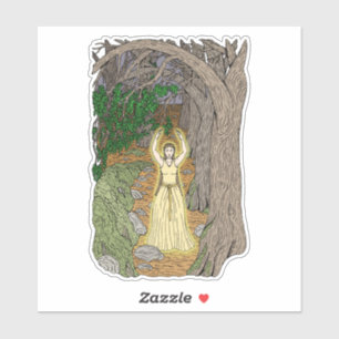 Sticker Maîtresse Eldritch (Fairy Lady in Woods)