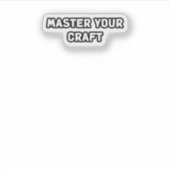 Sticker Maîtrisez votre expertise artisanale Dédication Co (Devant)