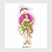 Sticker Majestic Dragon Princess Queen Flying Stic (Feuille)