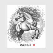 Sticker Majestic Gothique Horse imperméable (Feuille)