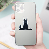Sticker Majestic Maine Coon : Ordinateur portable de chat (Téléphone)