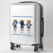 Sticker Majorette / Danseuse Denim occidental #2 (Sur valise)