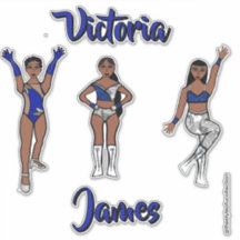 Majorette Personnalisée Twist Argent Bleu #1
