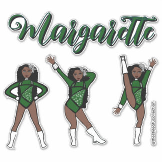 Sticker Majorette Tri- Pose / Diamant Vert # 1