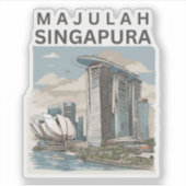 Sticker Majulah Singapura (Devant)