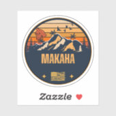 Sticker Makaha, Hawaï (Feuille)