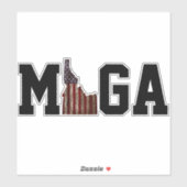 STICKER MAKE IDAHO GREAT NOUS FLAG - JOUER SUR MAGA (Feuille)
