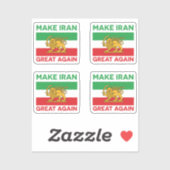Sticker Make Iran Great Again Persian II (Feuille)