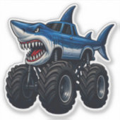 Sticker Mako Shark Monster Truck (Devant)
