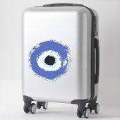 Sticker Mal Oeil Artiste Bleu Grec (Sur valise)