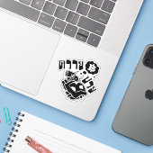 Sticker MALADE BUFFALO ‹ Khwai Puai in Thai Language › (Ordinateur portable avec iPhone)