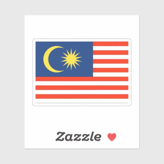 Sticker Malaisie (Feuille)