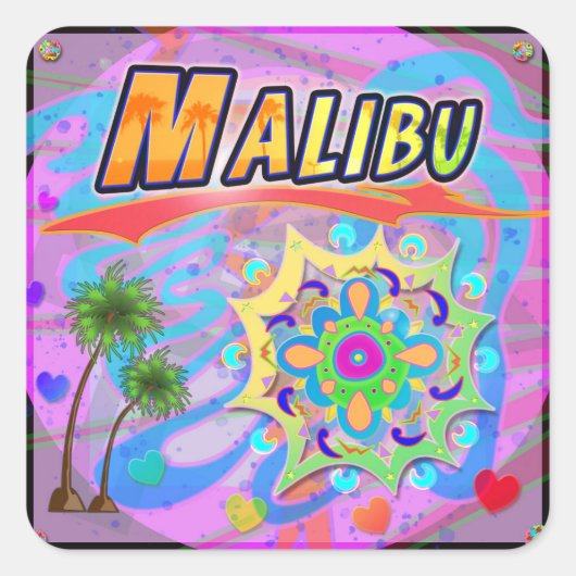 Sticker Malibu True Progress (Devant)