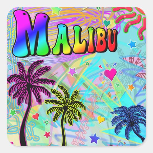Sticker Malibu Vivid Romance (Devant)