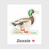 Sticker Mallard Duck (Feuille)