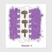 Sticker Mallet en cuir (Feuille)