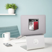 Sticker Malte (Ordinateur portable sur le bureau)