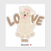 Sticker Maltipoo Love (Feuille)