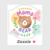 Sticker Mama Bear Cosy #4 (Feuille)