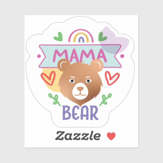 Sticker Mama Bear Cosy #6 (Feuille)