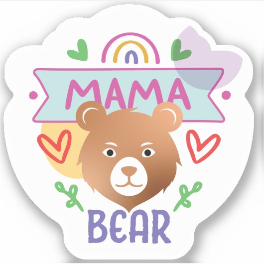 Sticker Mama Bear Cosy #6 (Devant)