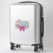 Sticker Mama Mini Pâques assorti Mama Lapin T-shirt de Pâq (Sur valise)