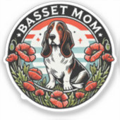 Sticker Maman Basset (Recto)