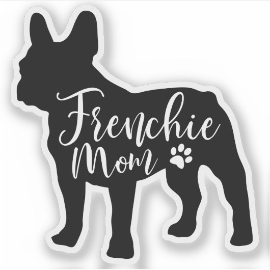 Sticker maman Bulldog français mignon (Devant)