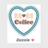 Sticker Maman café (Feuille)