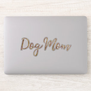 Sticker Maman de chien Gold Glitz