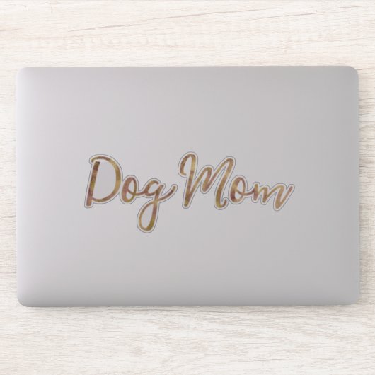 Sticker Maman de chien Gold Glitz (Ordinateur)