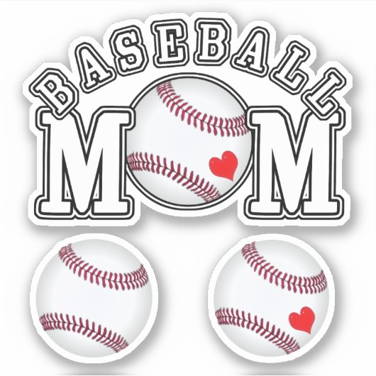 Sticker Maman du baseball (Devant)