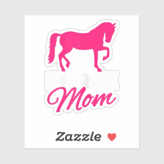 Sticker Maman du cheval (Feuille)