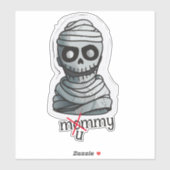 Sticker Maman effrayante (Feuille)